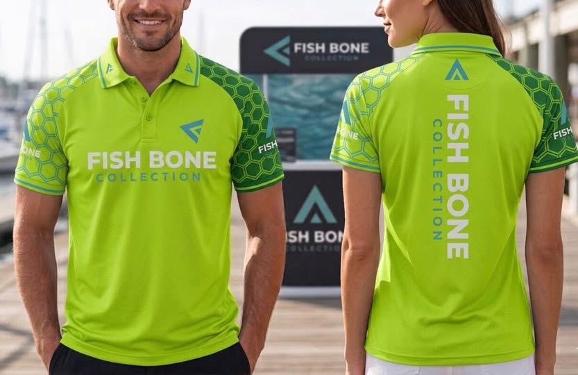 Universal Angler Polo | Fish Bone Collection